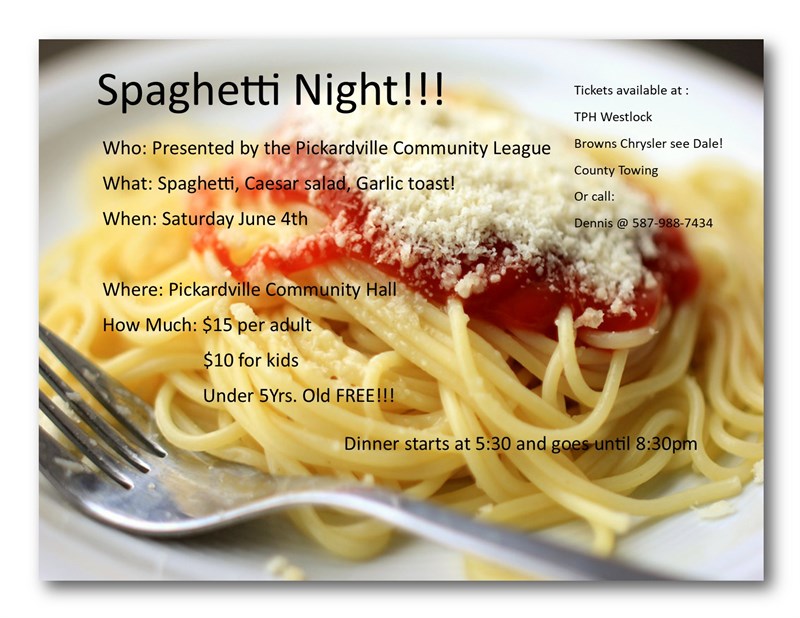 Pickardville Spaghetti Family Dinner
